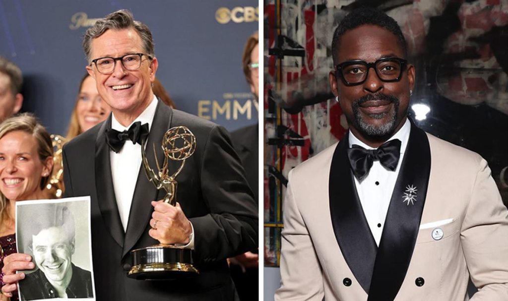 oliver peoples-stephen colbert and sterling k. brown